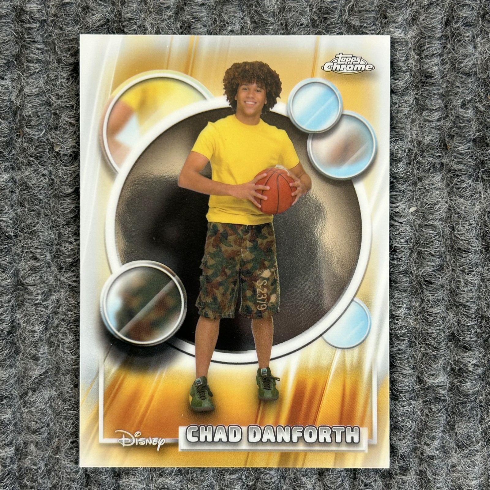 Carta collezionabile Topps Chrome Disney 2026 Chad Danforth Foil