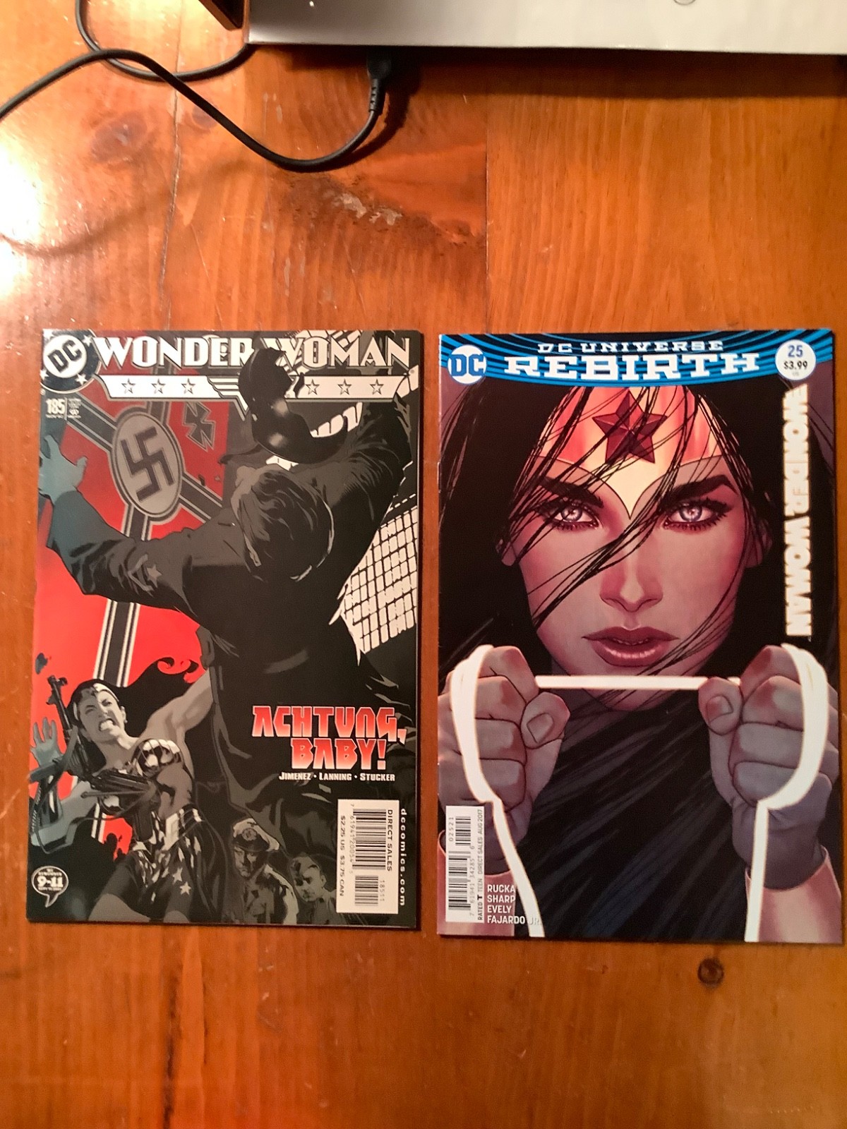 Lotto fumetti Wonder Woman #185 #25 Jenny Frison Adam Hughes copertina variante set