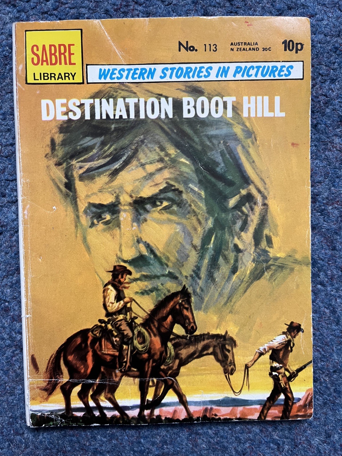 Sabre Western Picture Library Comic No. 113 Destination Boot Hill