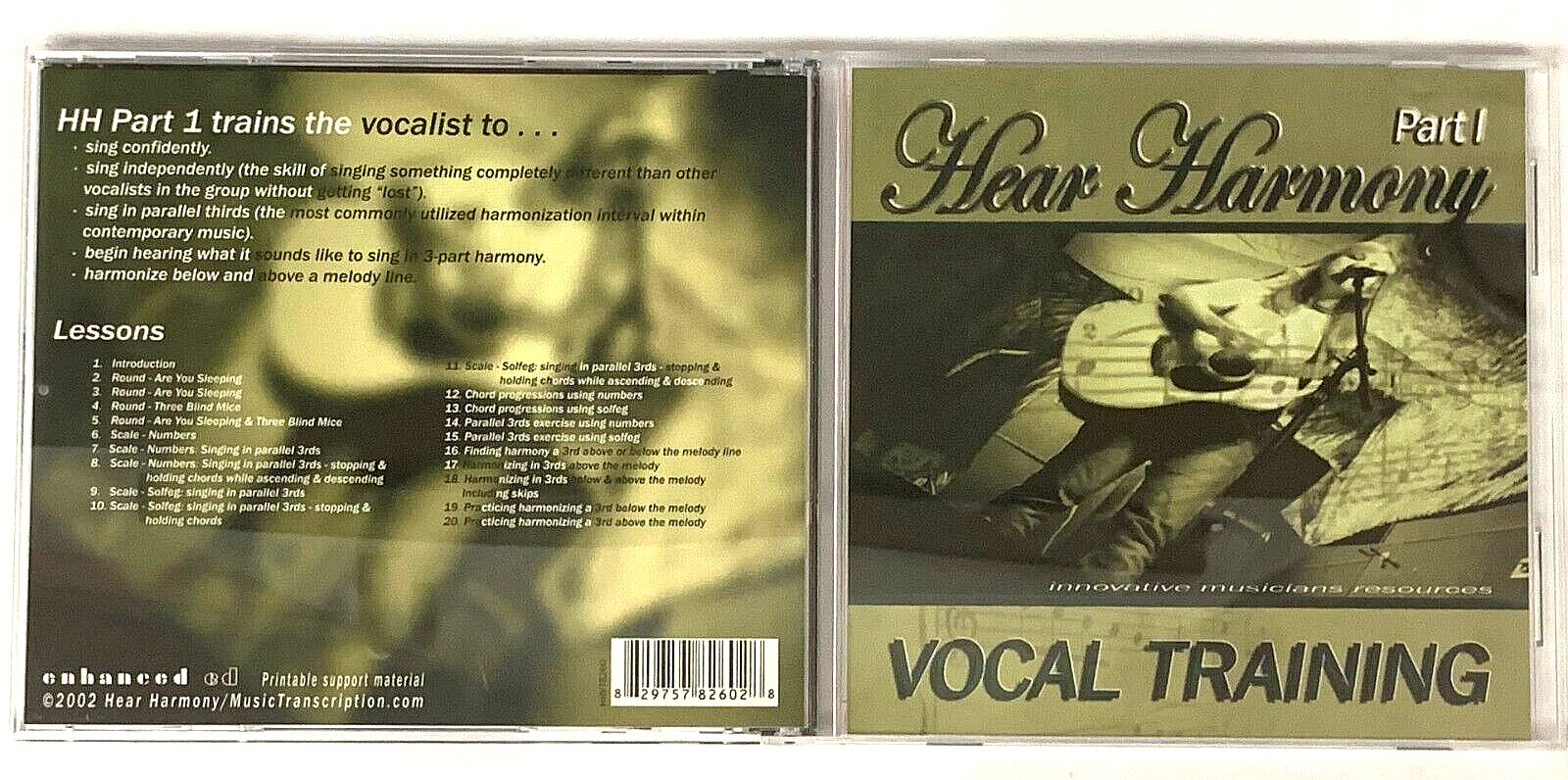 ARGANDA COOKE HIEBERT SANCHEZ Vocal Training Part 1 CD CD-ROM Harmony Very Good!