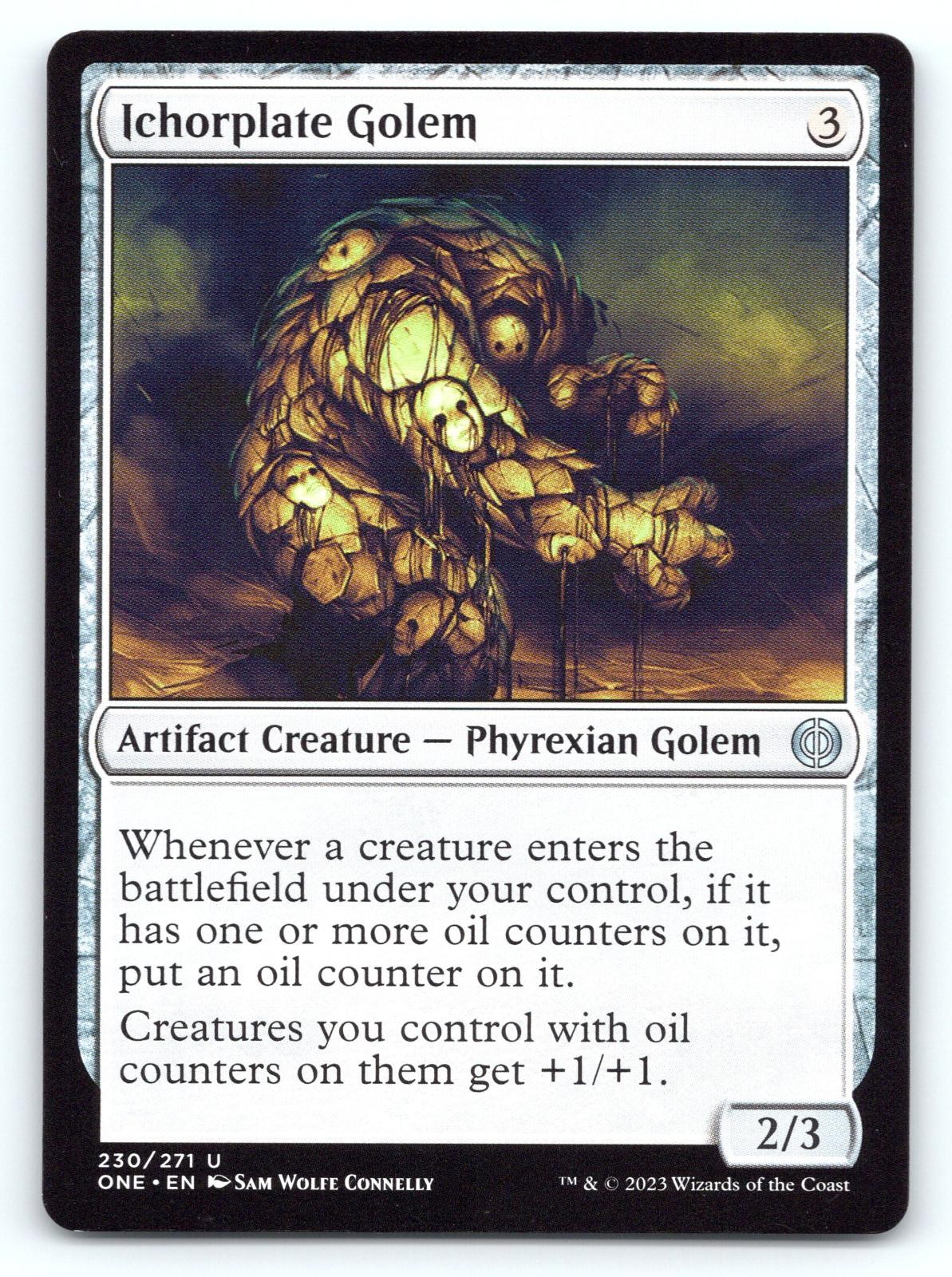 Ichorplate Golem 230 Uncommon Phyrexia: All Will Be One Magic: The Gathering NM