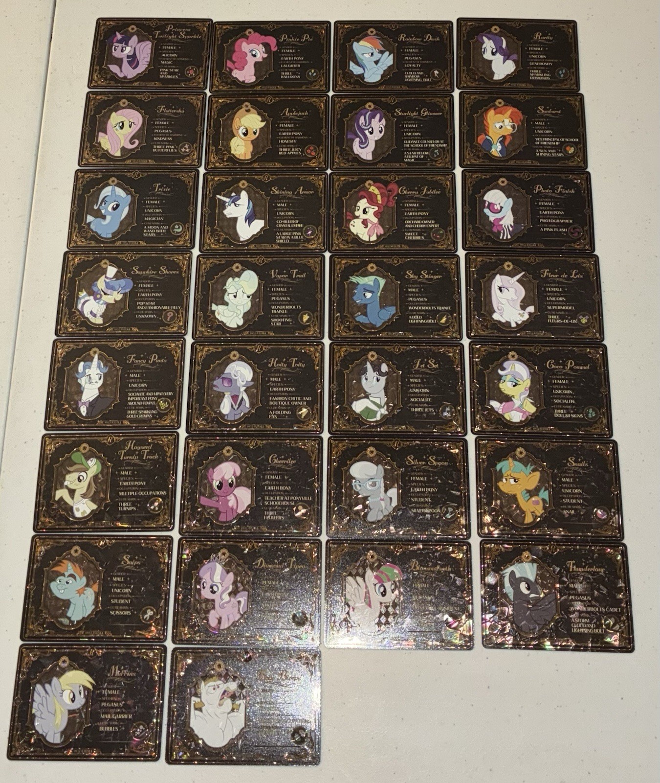 Kayou My Little Pony FIM HY12-R Set Completo 001-030L1 Twilight, Applejack ++