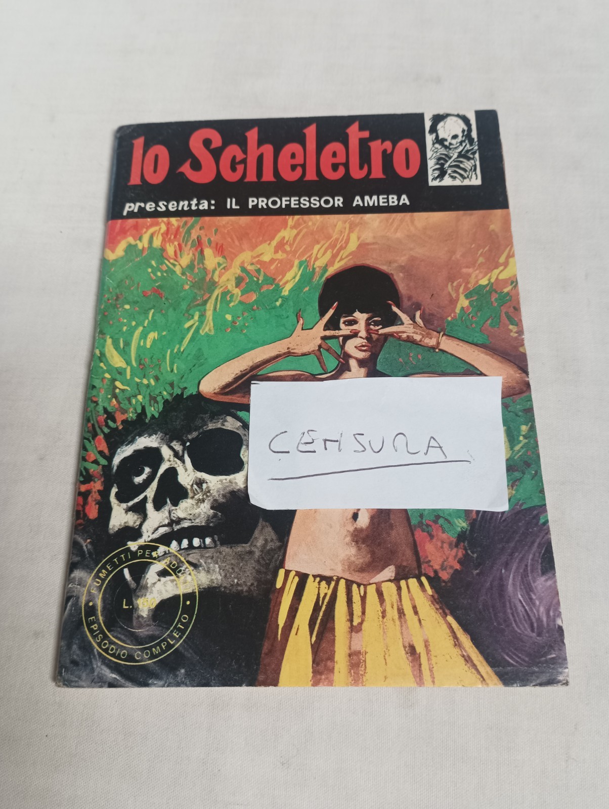 LO SCHELETRO PRESENTA n. 1 anno IV IL PROFESSOR AMEBA del 1975   ED. EDIFUMETTO 