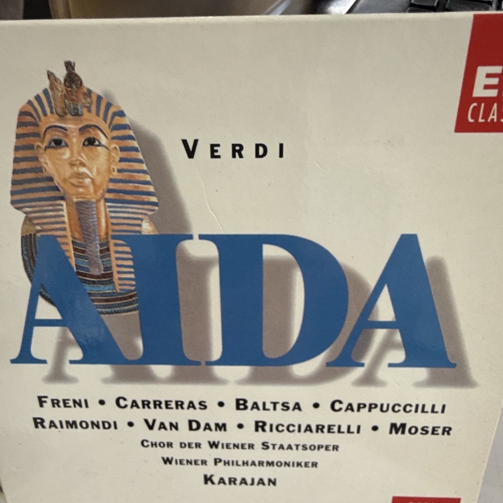 EMI Classics Verdi Aida Karajan Wiener Philharmoniker 3CD 1987 CMS 7693002