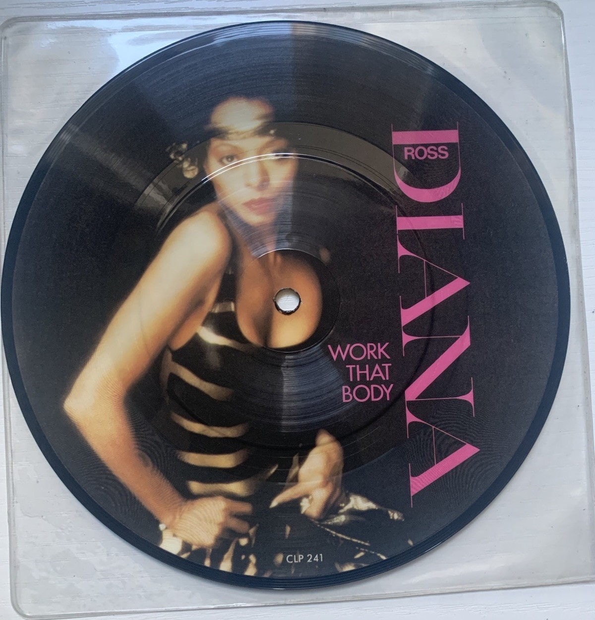 Diana Ross Work That Body 7” Picture Disc UK 1982 Capitol CLP 241 MINT