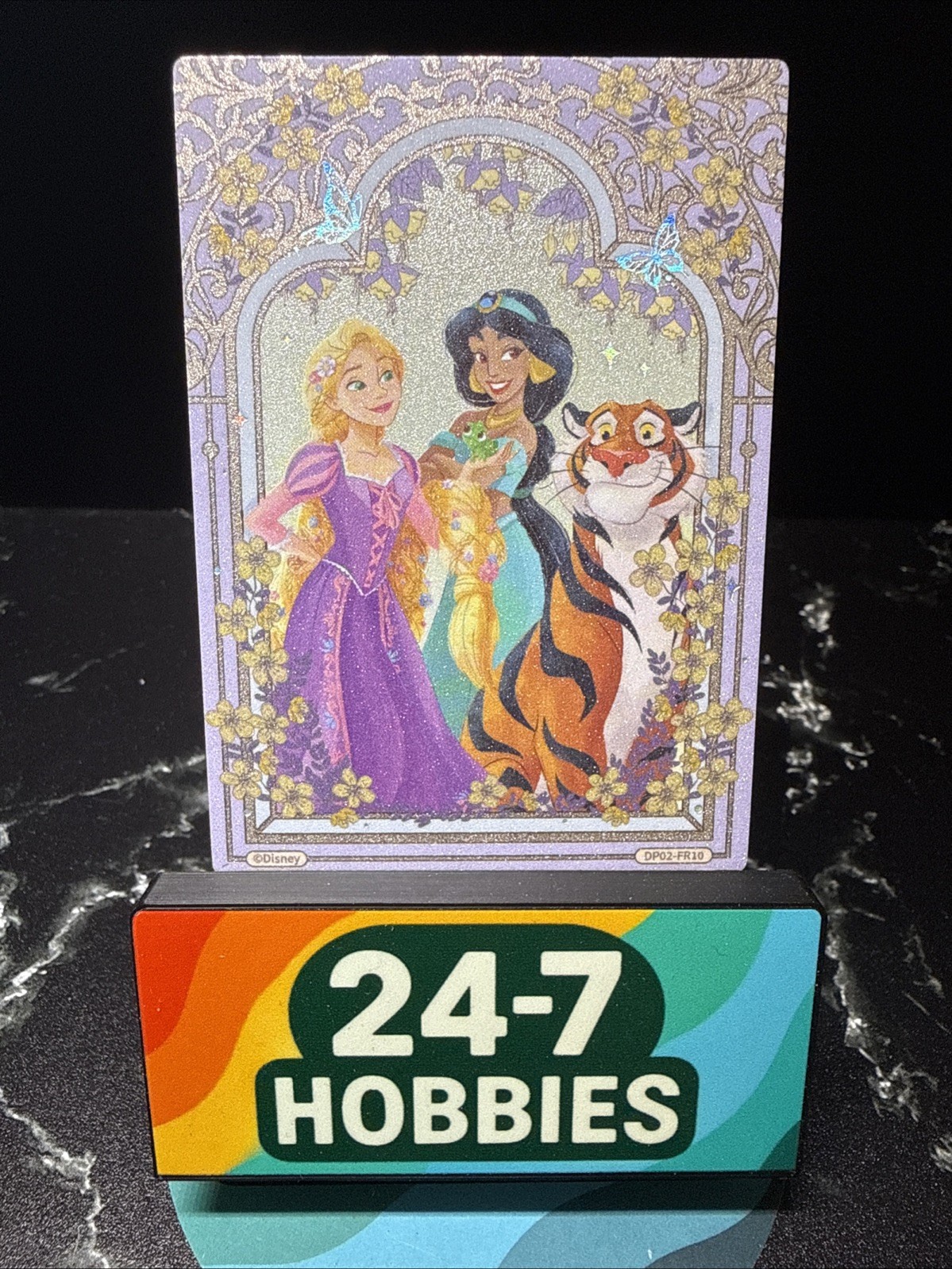 Rapunzel & Jasmine - Card Fun Disney Princess Diary Collectible Card #DP02-FR10