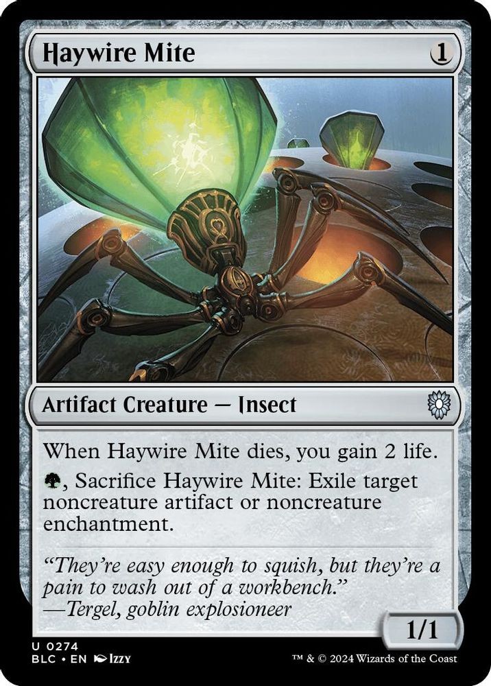 2024 Magic: The Gathering: BLC - Haywire Mite (#274, U, Lightly Played)