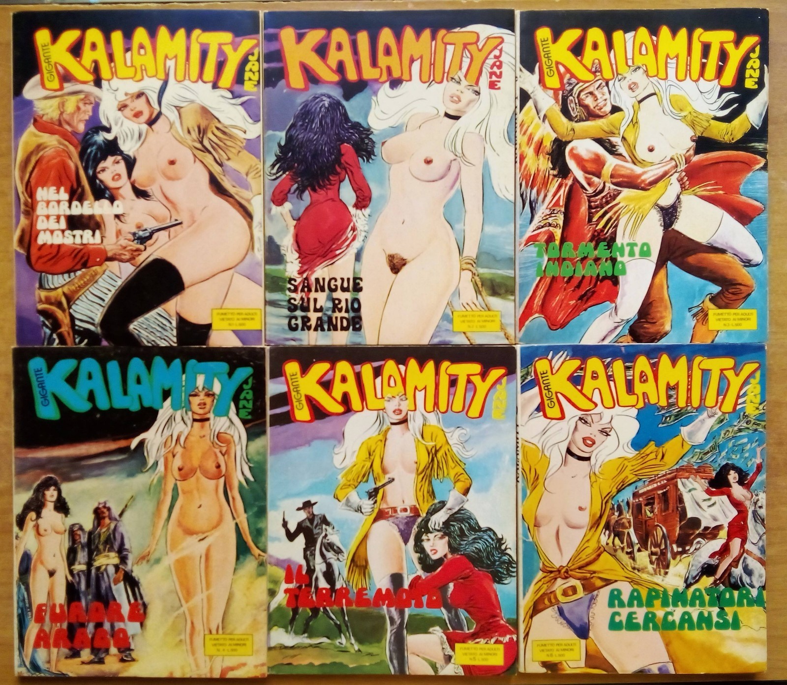 KALAMITY JANE completa 1/6  2a SERIE       Edizioni EDINATIONAL 1976
