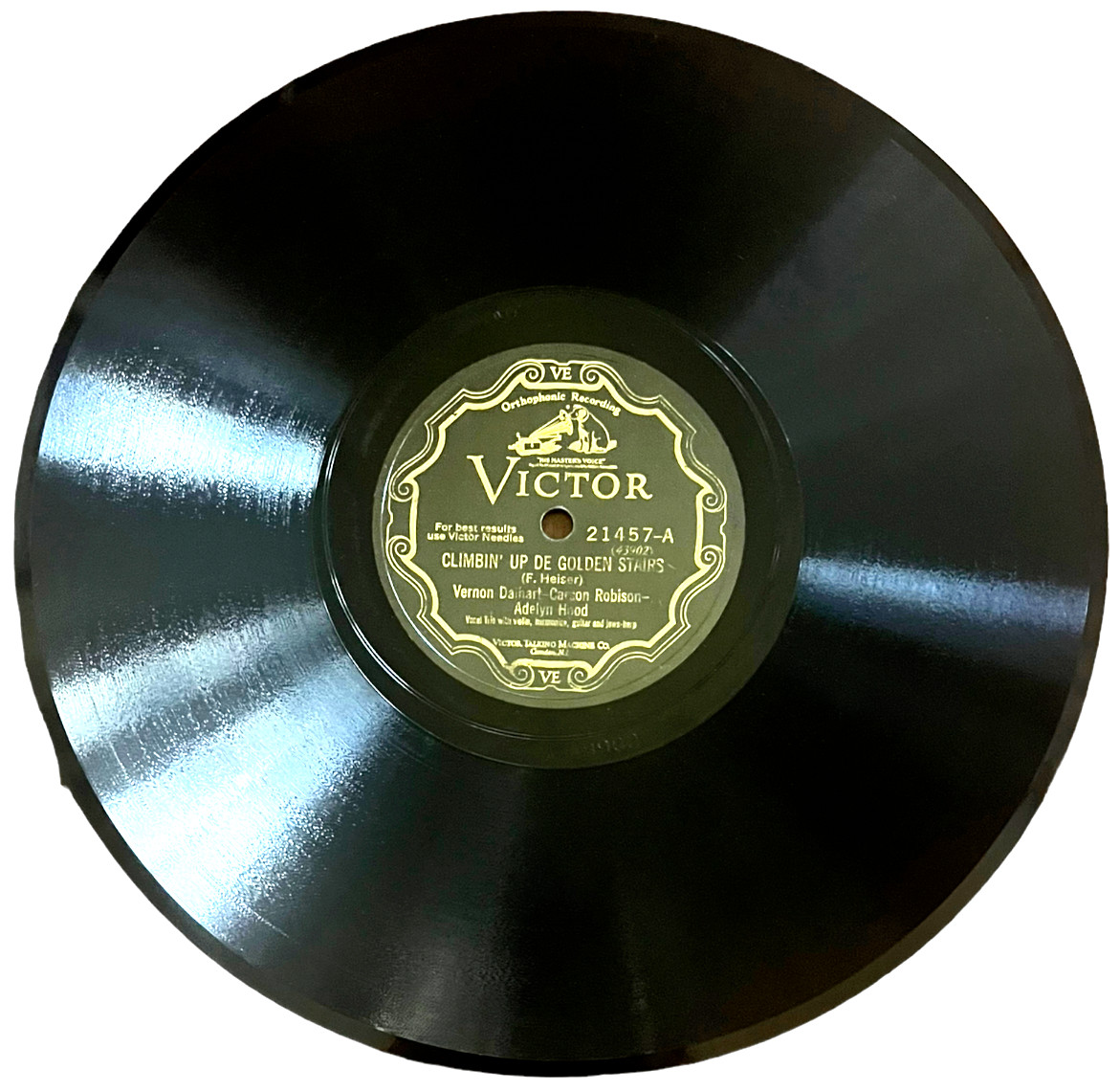 Vernon Dalhart / Carson Robison - Climbin' Up De Golden Stairs/The Little Green