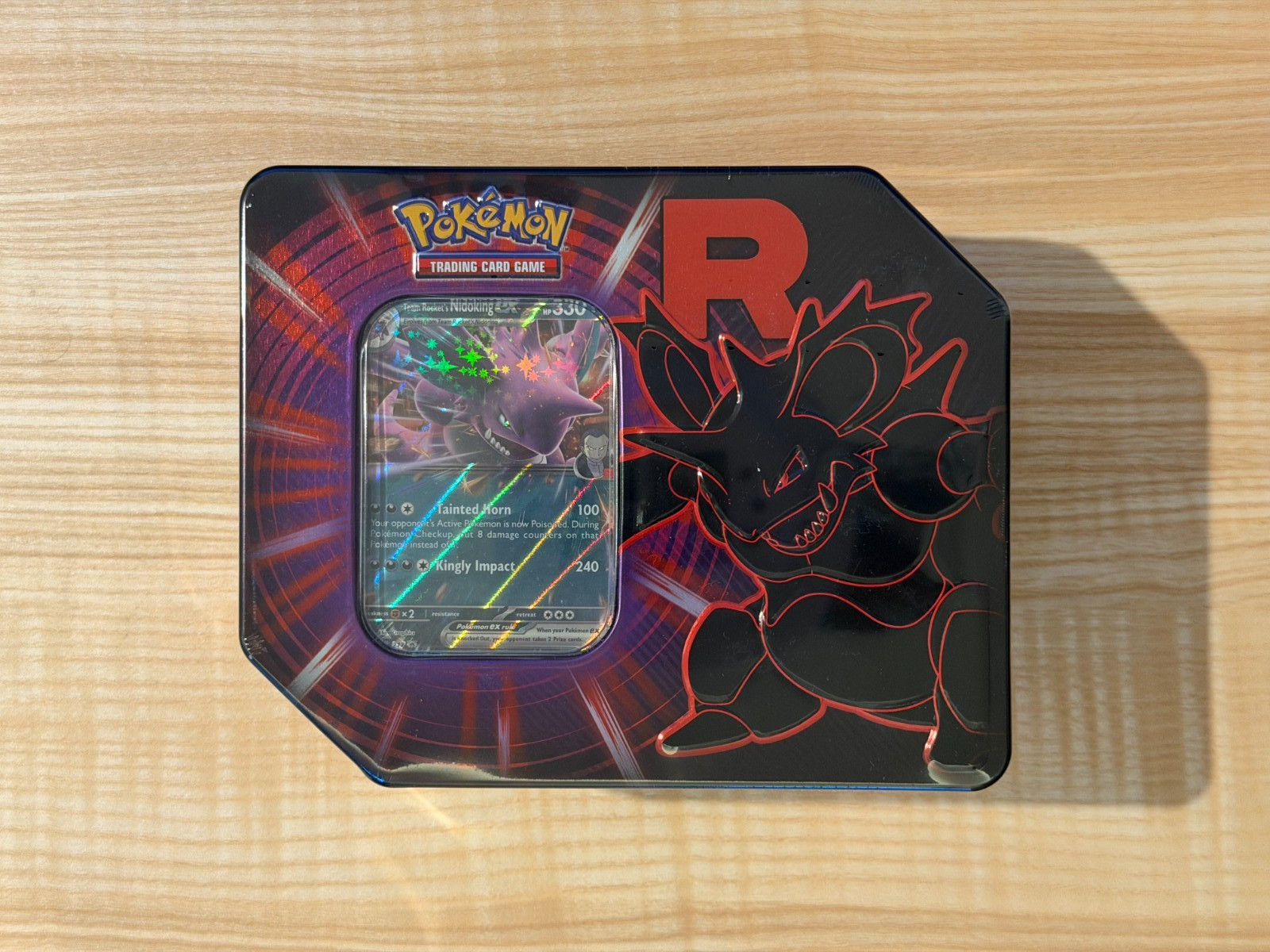 Pokémon TCG Scarlatto Viola Destinato Rivali Team Rocket's Nidoking ex latta sigillata