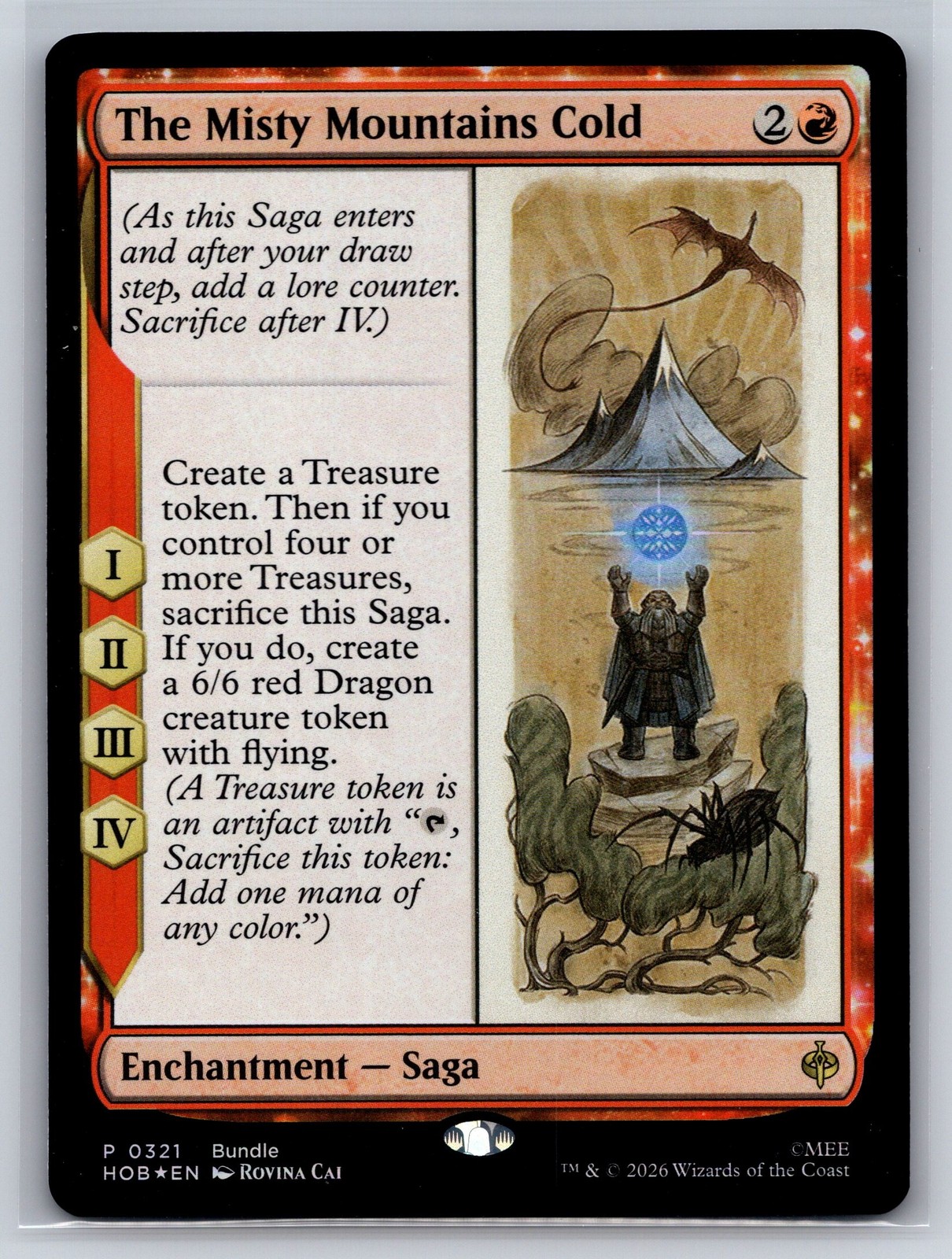 The Misty Mountains Cold 0321 The Hobbit Promo NM MTG