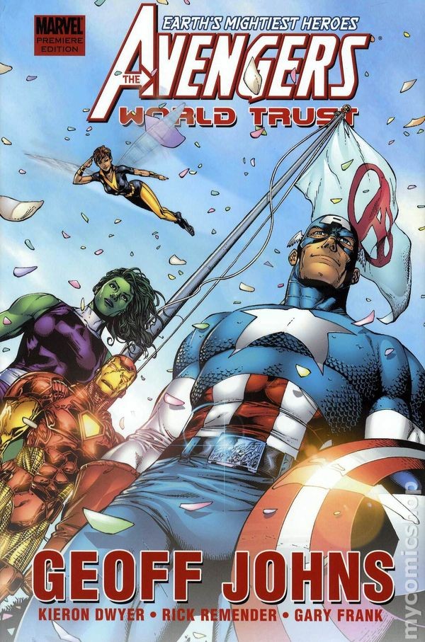 Avengers World Trust HC Premiere Edition #1-1ST FN 2010 Immagine Stock