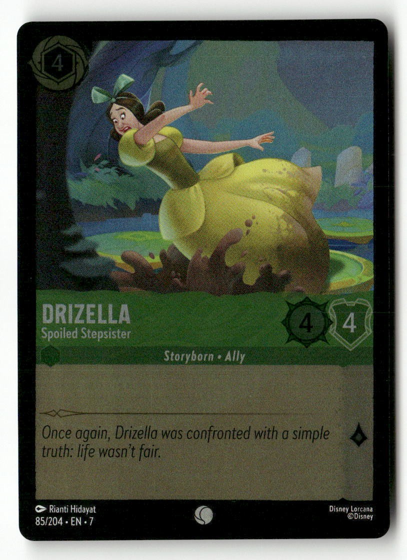 Drizella - Sorellastra Viziata 85/204 Isola di Arcazia Lorcana Cold Foil quasi nuovo