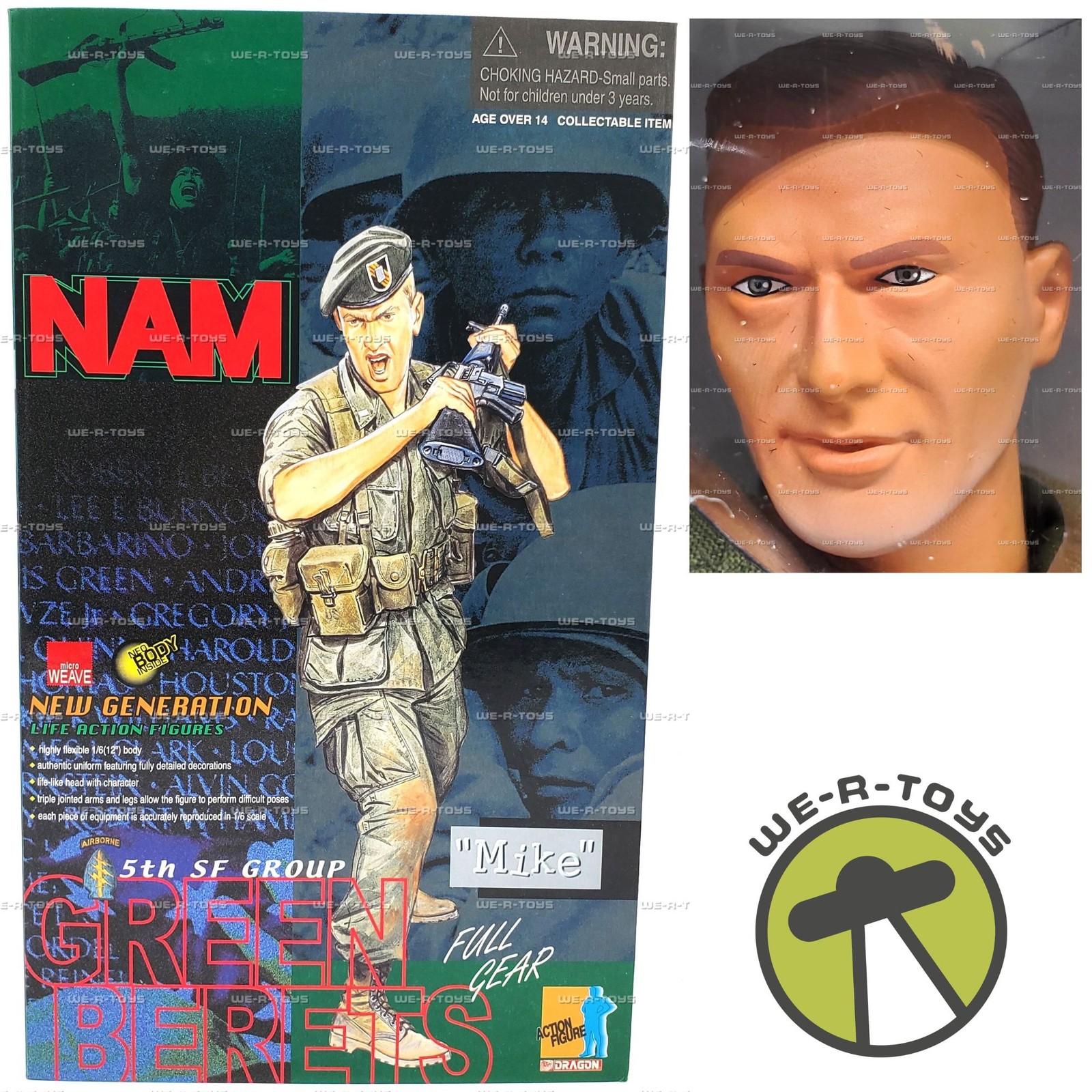 Dragon NAM 5th SF Group Green Berets 'Mike' Action Figure 2001 New Item No 70056