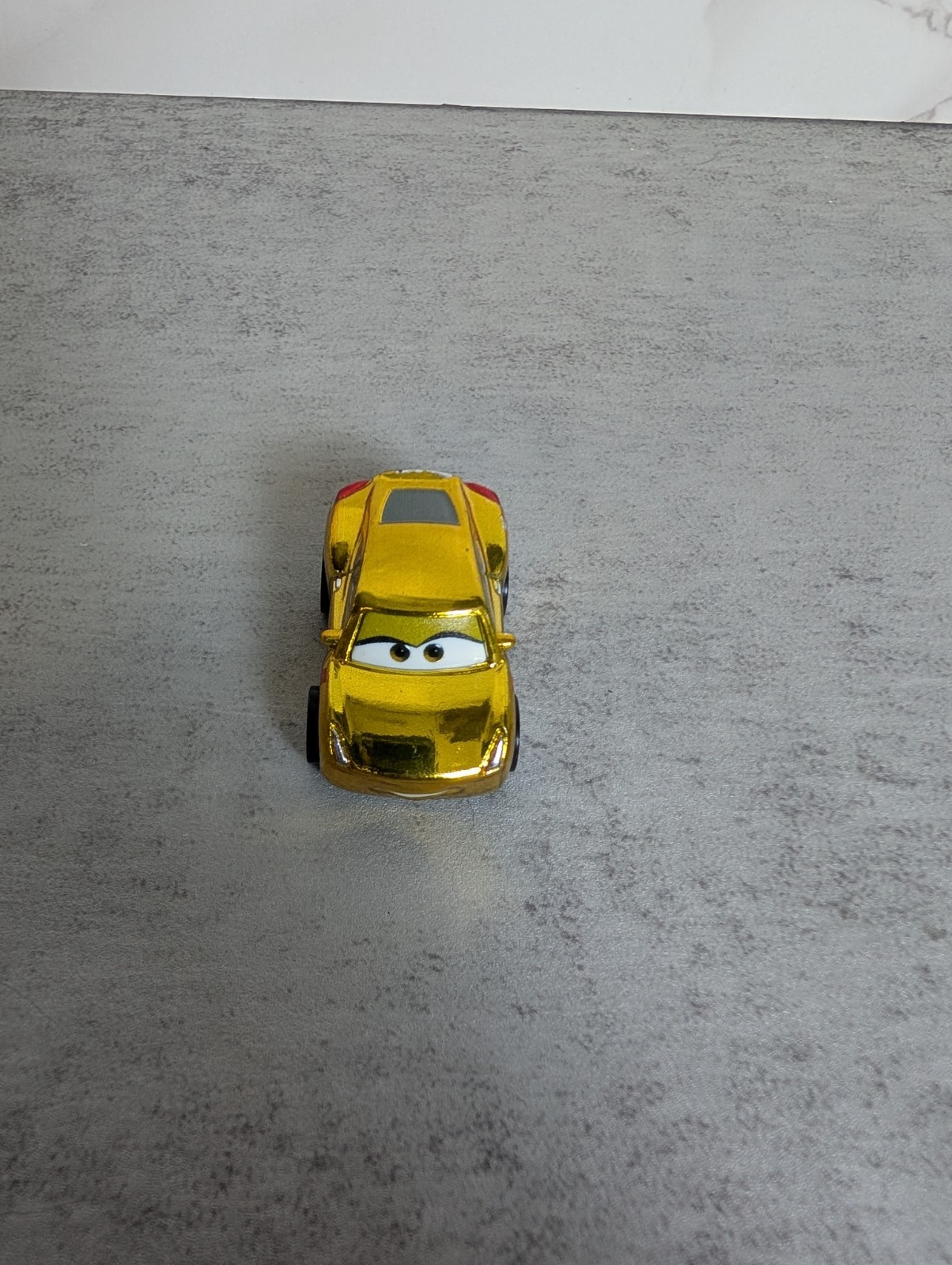 Disney Pixar Cars Mini Racers Metallic Gold Cruz Ramirez 1.5" - FREE SHIPPING