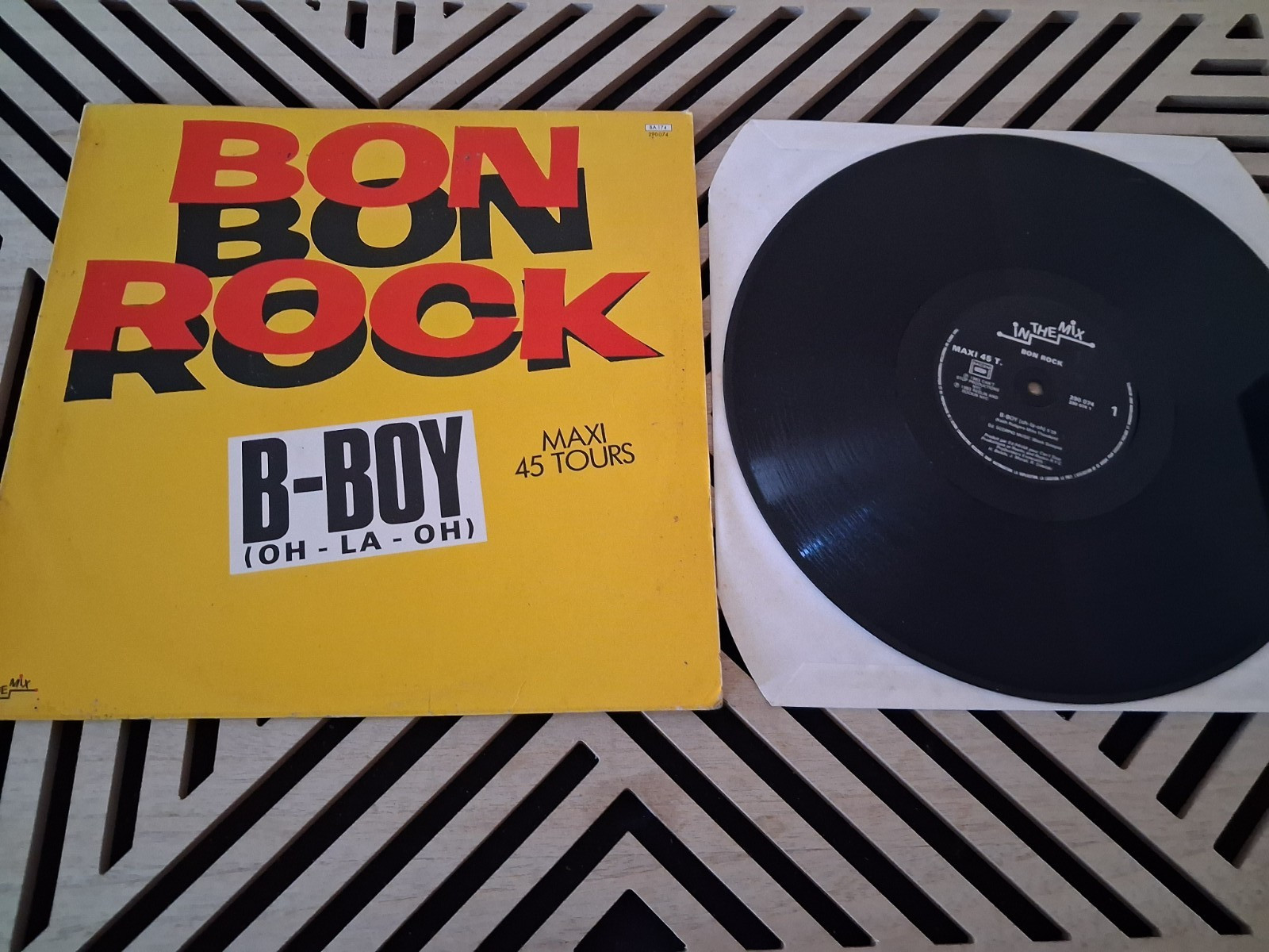 Maxi Single Bon Rock ‎– B-Boy (Oh-La-Oh) / 1983 Electro, Funk