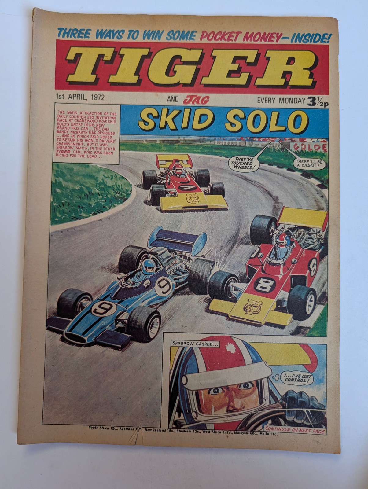 Tiger and Jag Comic 1st April 1972, IPC Magazines Ltd.