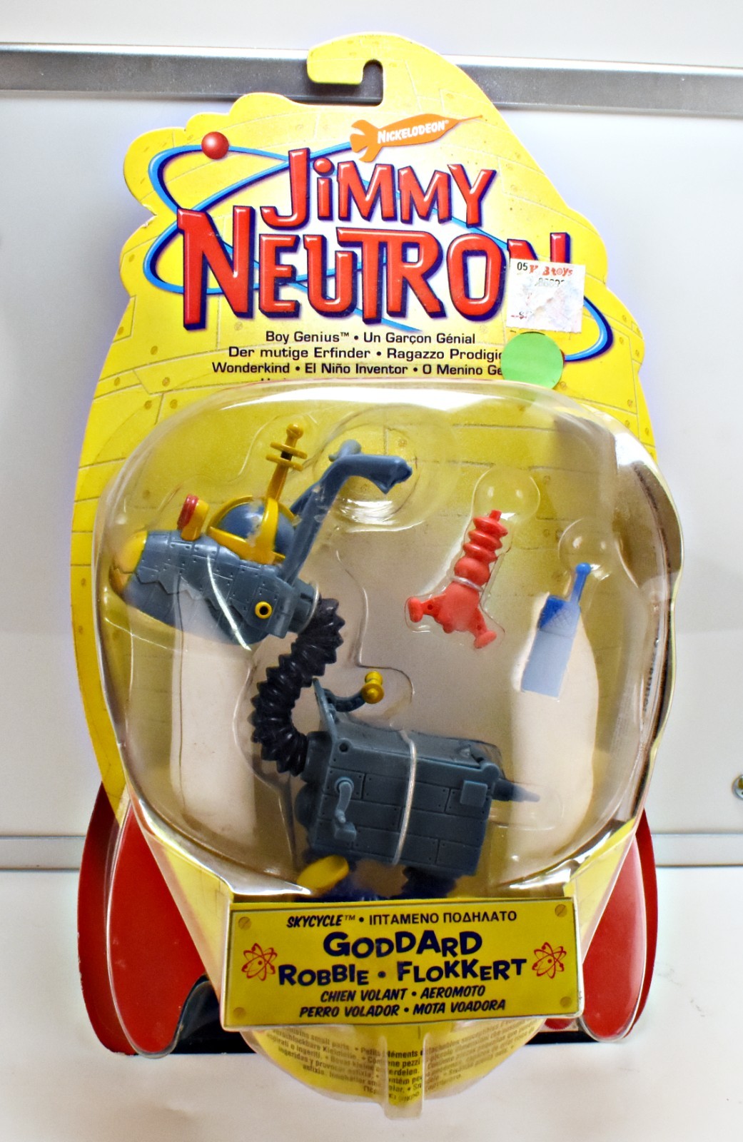 Mattel 2001 Nickelodeon Jimmy Neutron Gripper Grabber Goddard Figura Nuovo con scatola 