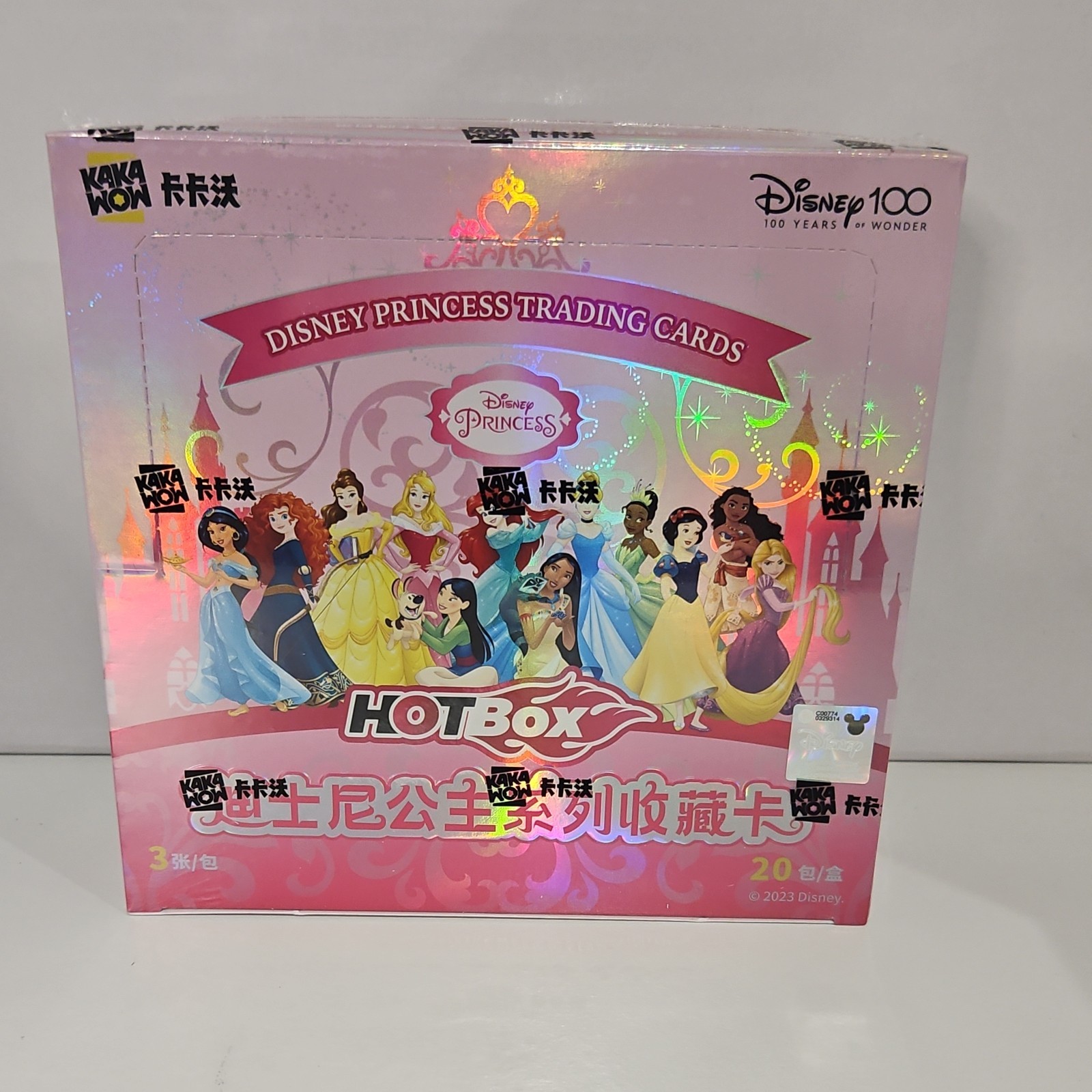 2023 Kakawow Hotbox Disney 100 Princess Trading Cards Sealed Box