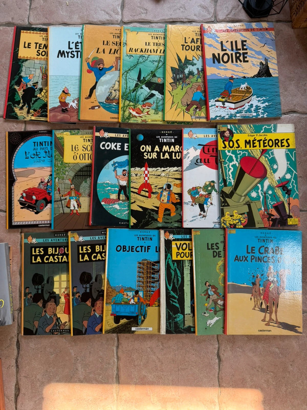 BD les aventures de tintin (collection presque complète)