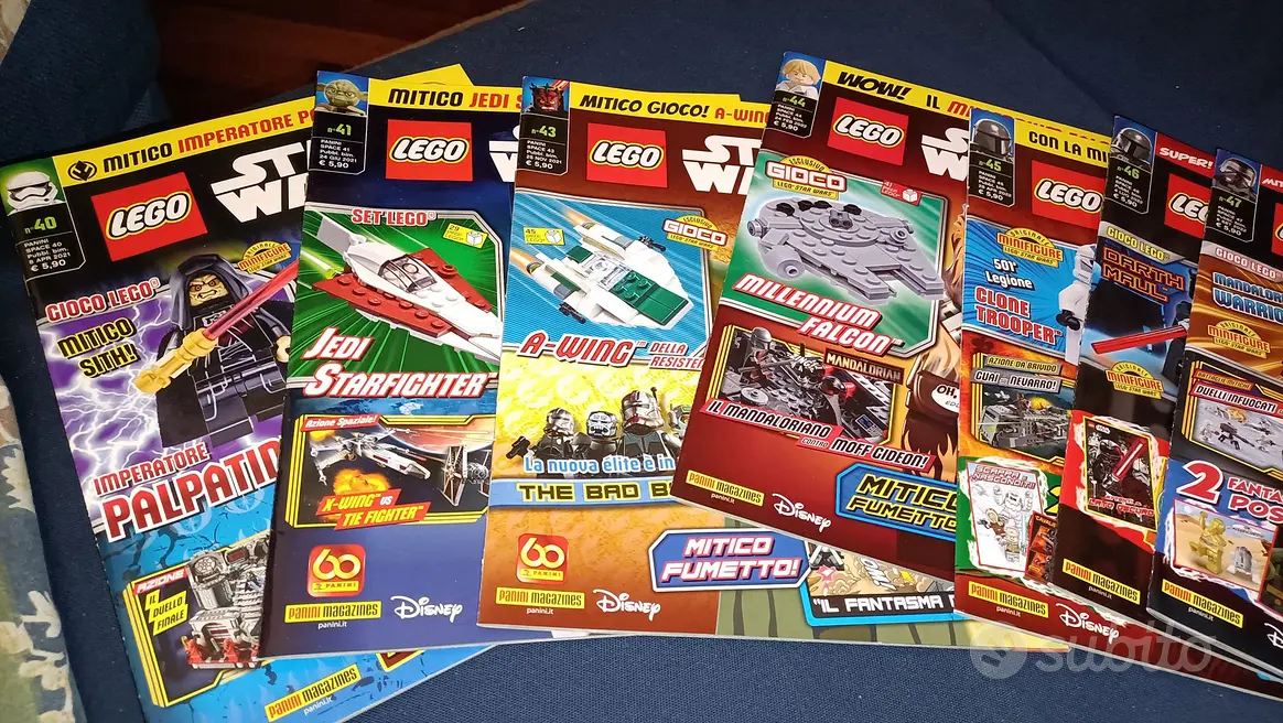 Lotto 17 riviste panini Lego Star Wars nuove