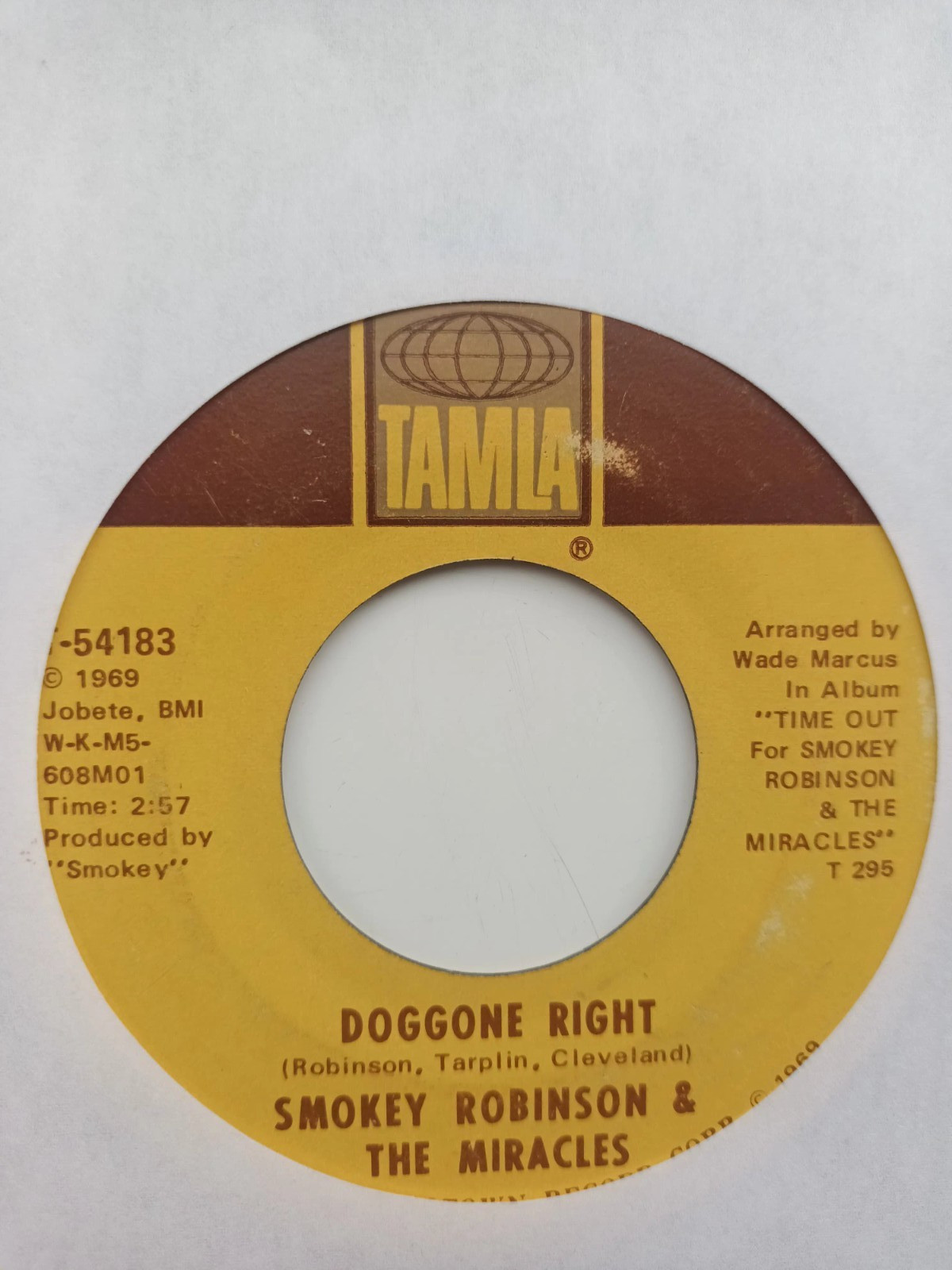 Smokey Robinson & The Miracles - Doggone Right/ Here I Go Again. Tamla 7" Single