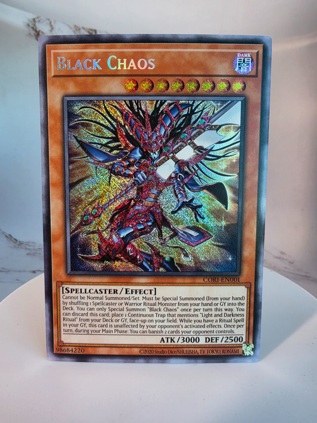 Black Chaos *ENGLISH* Casual Play/Deck Test Card - Secret Rare