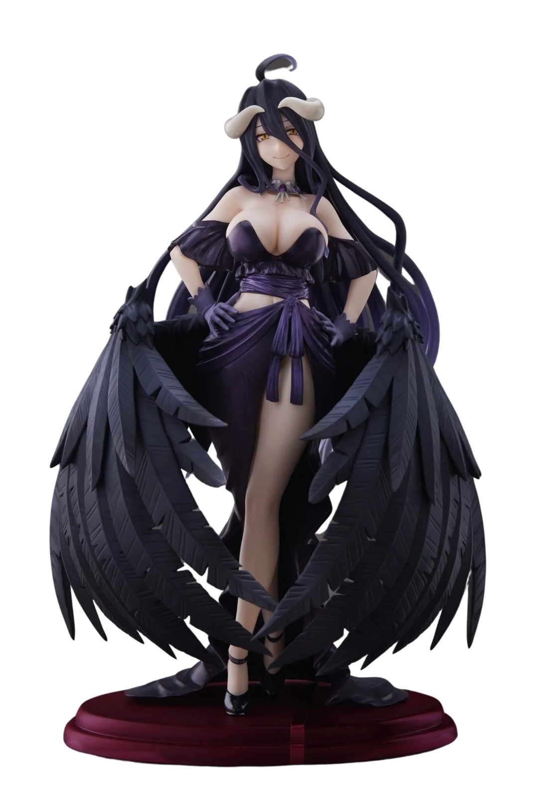 Albedo Overlord Black Dress Amp + Masterpice Taito Figure 20 Cm 