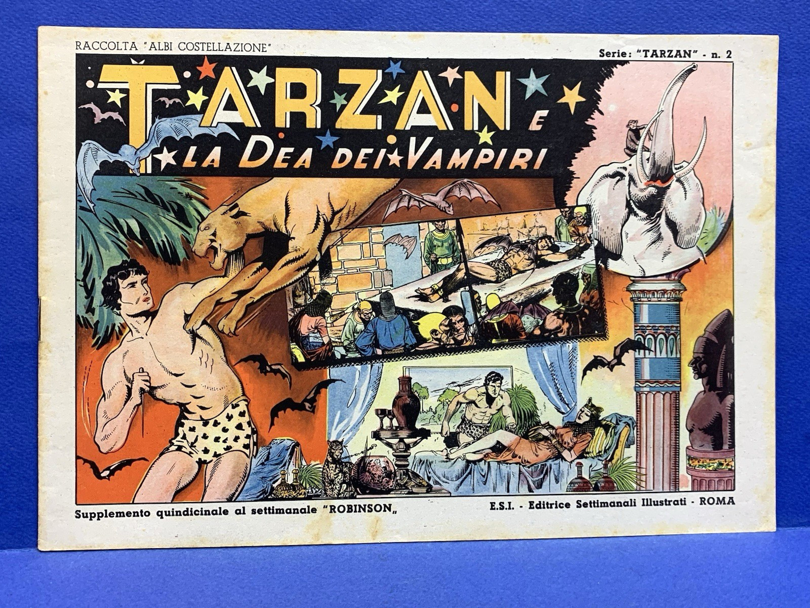 Albi Costellazione n. 2 TARZAN E LA DEA DEI VAMPIRI E.S.I. 1946 ottimo
