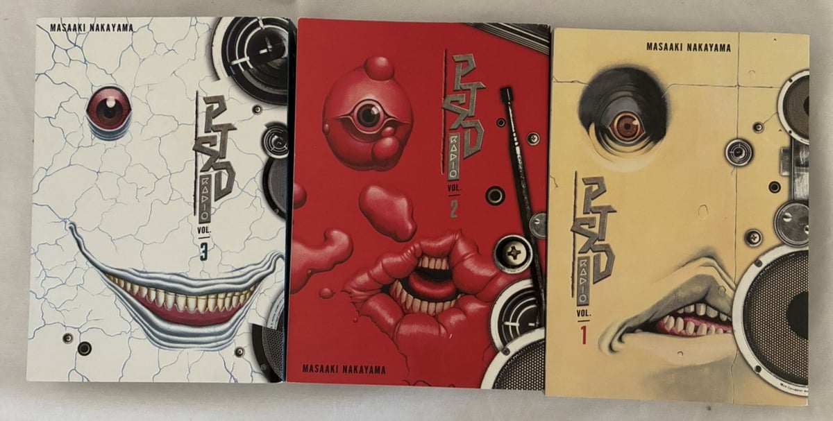 Lotto set completo PTSD Radio Omnibus 1-3 (Vol 1-6) manga horror Masaaki Nakayama