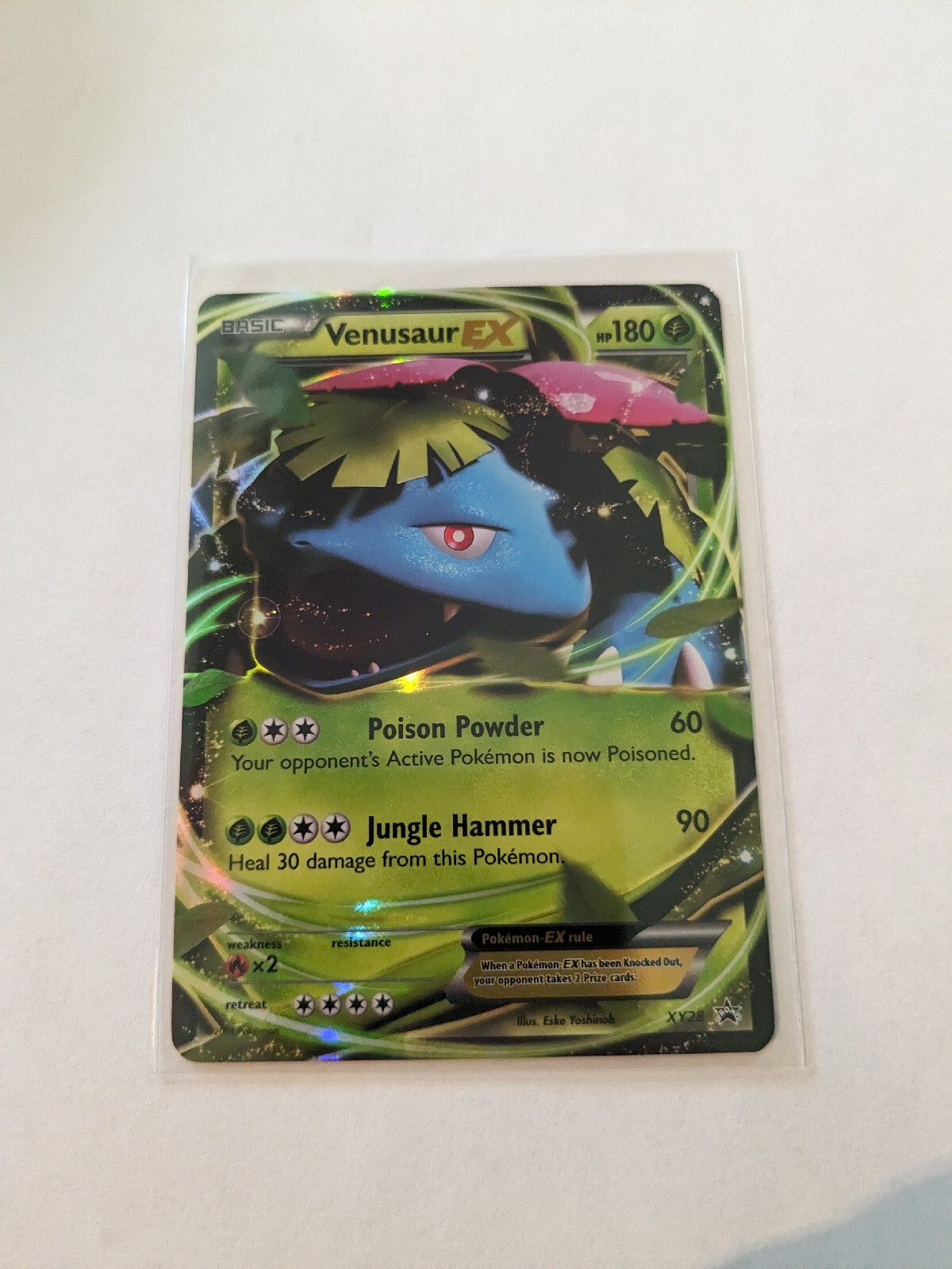 Venusaur EX XY28 Black Star Promo Ultra Rare Holo Pokemon TCG Card 2014 MP