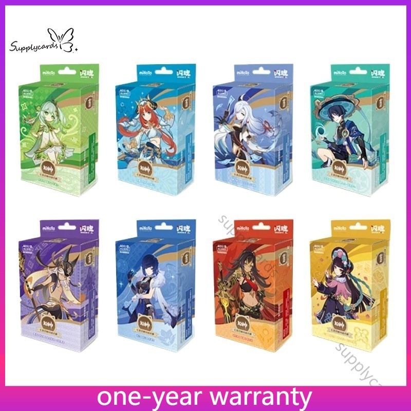 Shiningsoul Genshin Impact Anime Vol.4 Collezione Trading Card 1 Set (8 Scatole)