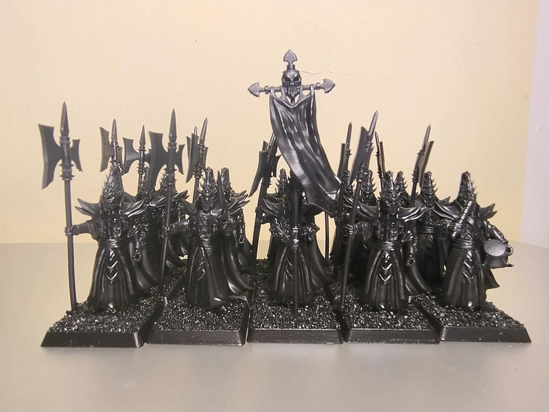 Warhammer - 3D printed dark elves - black guard