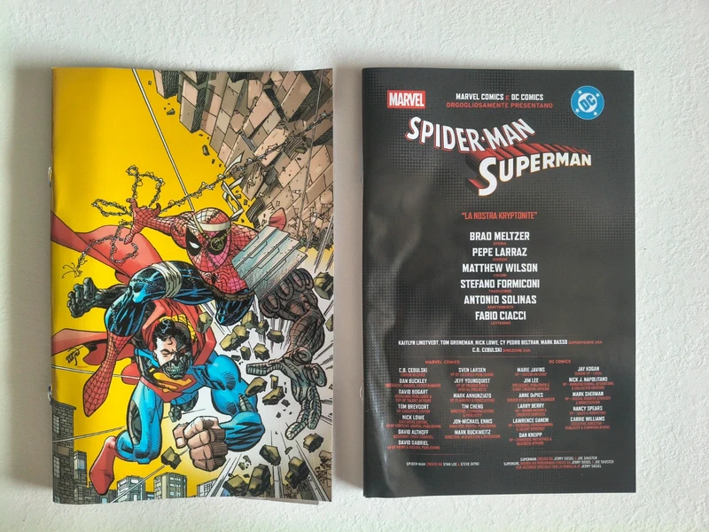 Spider-man Superman variant esclusiva sito Panini