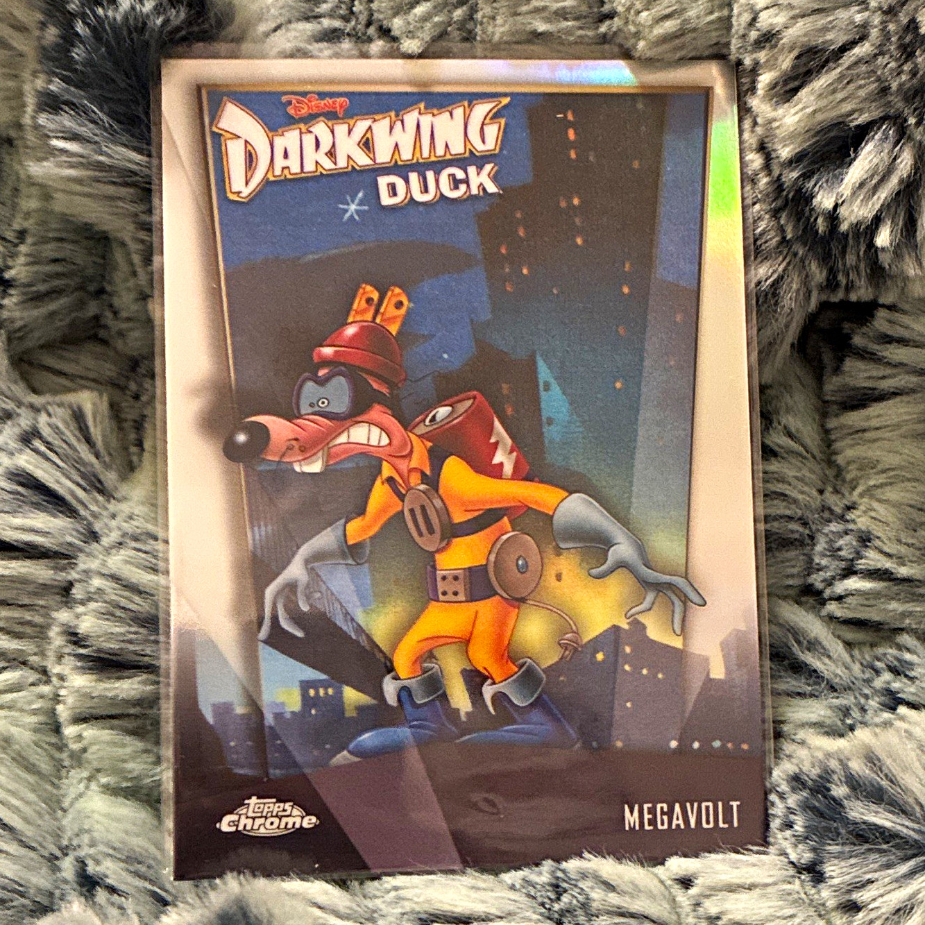 Topps Chrome Disney Darkwing Duck Megavolt DD-8 inserto scheda non sportiva (2026)