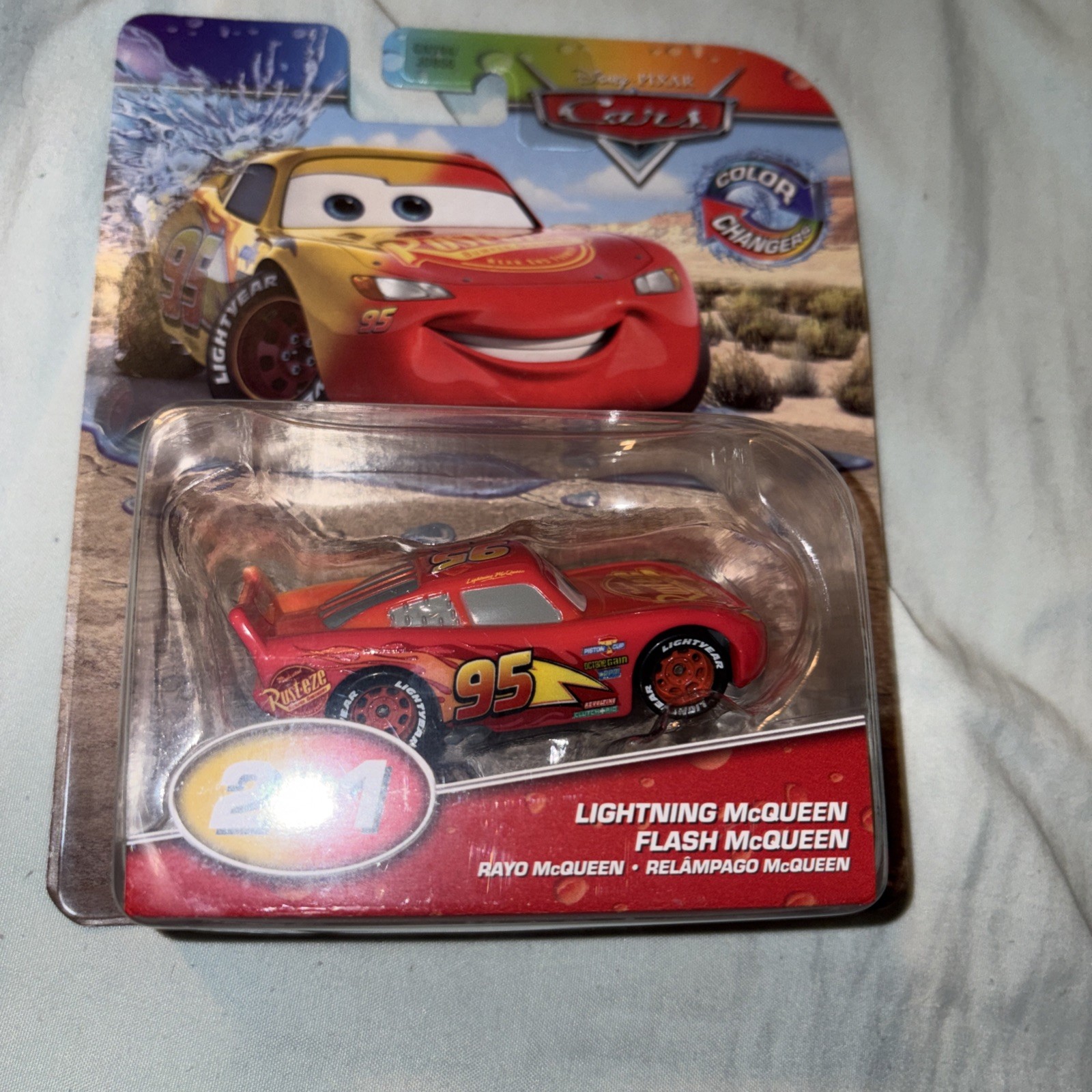 DISNEY PIXAR CARS CAMBIA COLORE 2 IN 1 LIGHTNING MCQUEEN