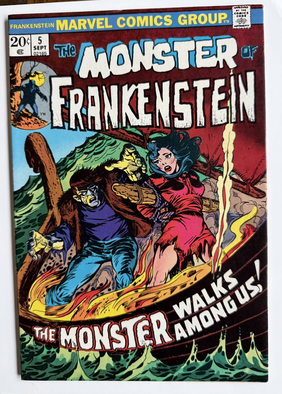 The Monster Of Frankenstein No. 5 Marvel Comics 1973 