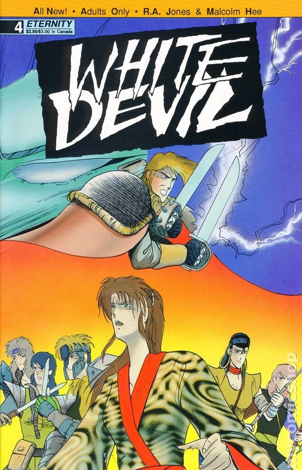 White Devil #4 VG 1990 immagine stock basso grado
