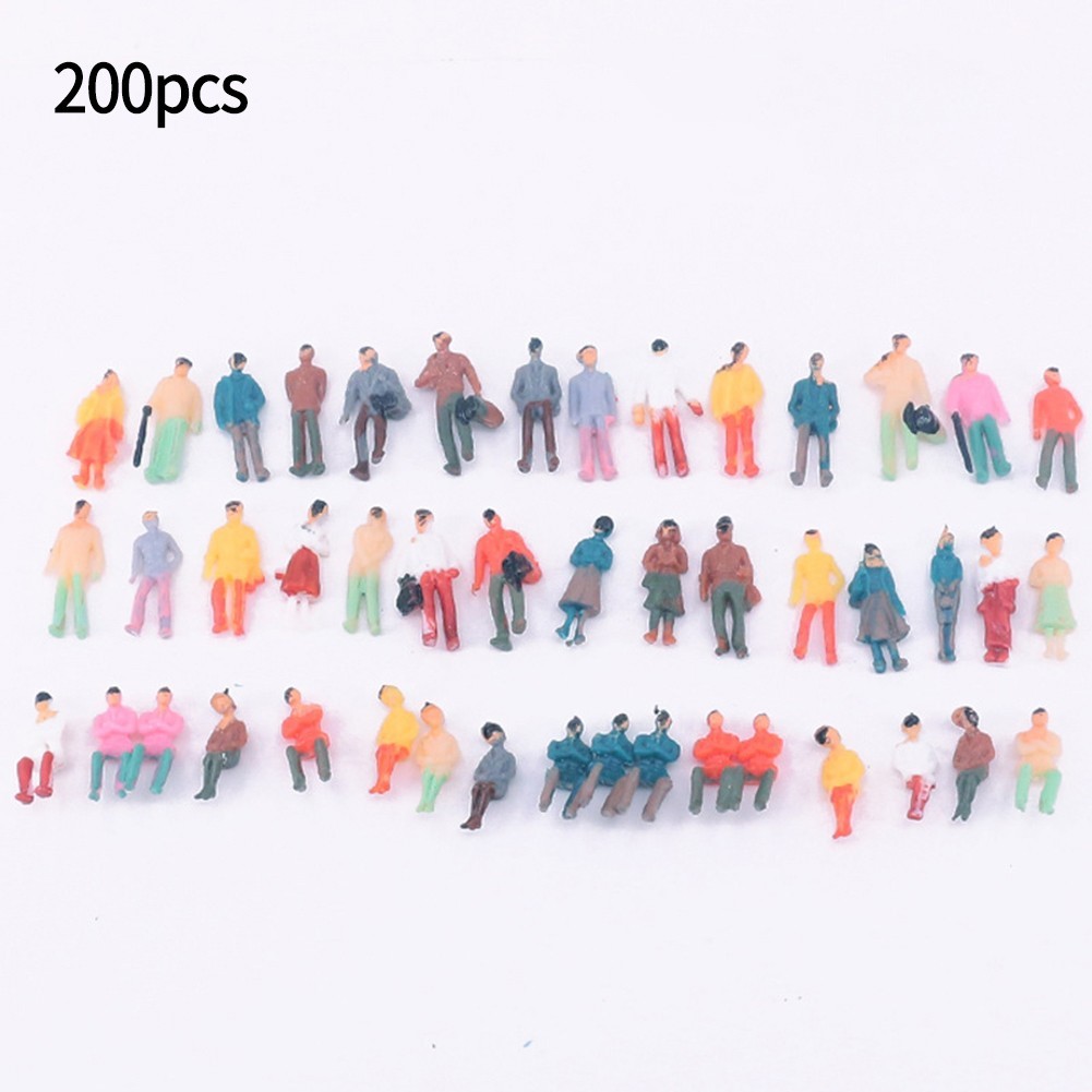 Neuf Figurines Modèle Peint Figurines Debout Et Assis 1:87 H0 ABS Figures