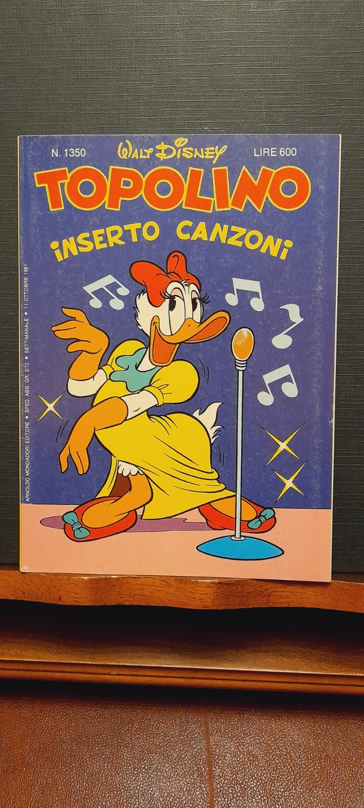 TOPOLINO LIBRETTO 1350 del 11-10-1981 - QUASI EDICOLA