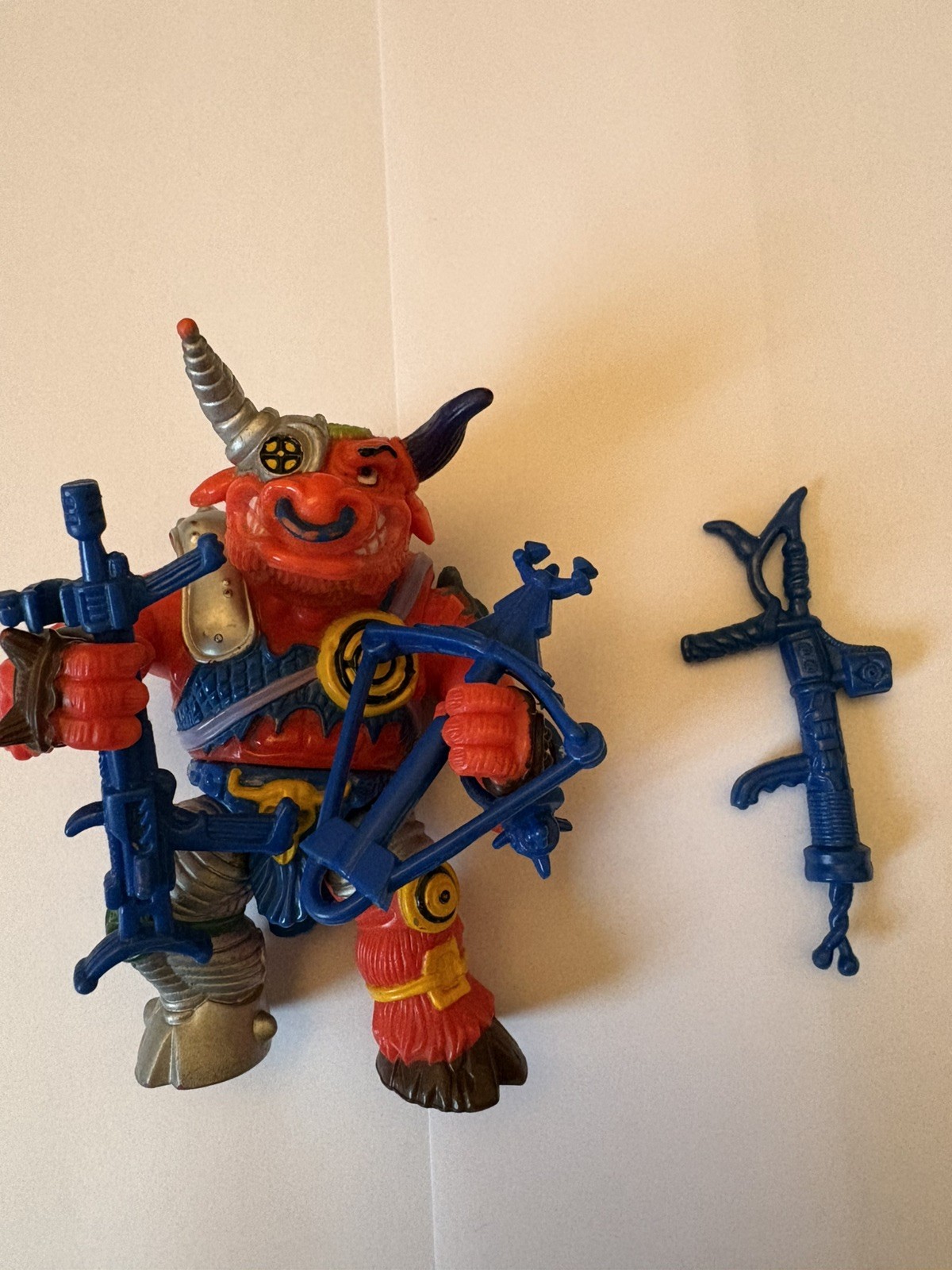 VINTAGE PLAYMATES TMNT FIGURE - HOTHEAD - COMPLETE WITH ACCESSORIES 