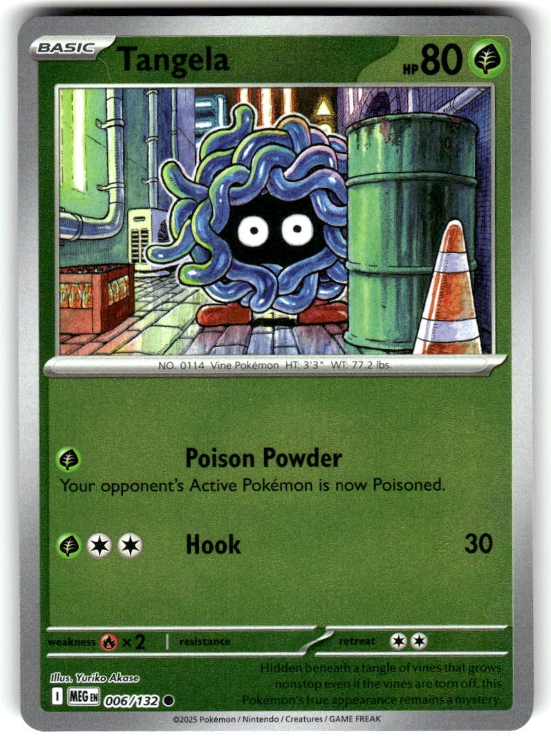 Tangela Reverse Holo Common Mega Evolution 006/132 quasi nuovo