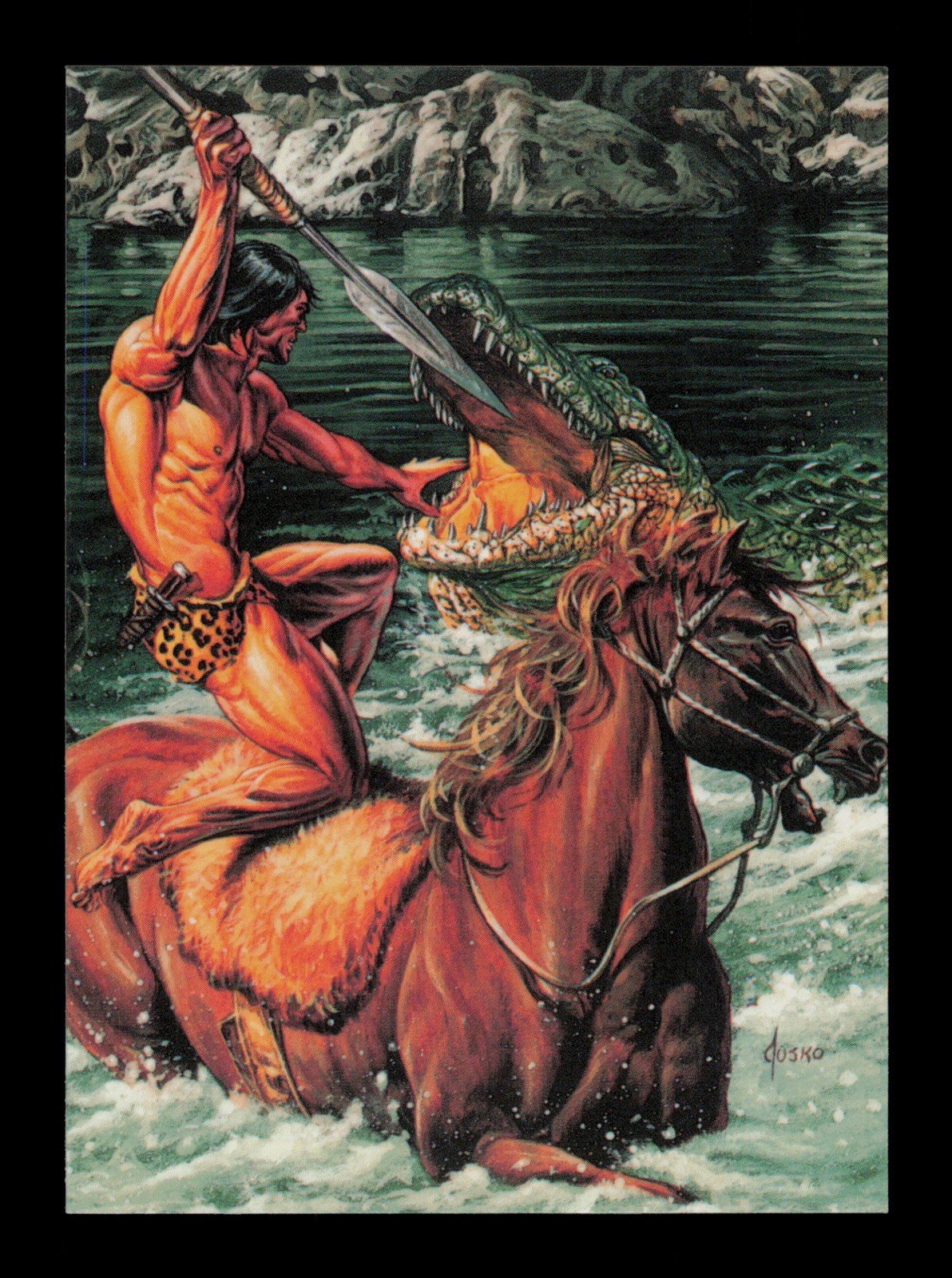 Gimla Attack Tarzan And The Ciy Of Gold Joe Jusko's FPG Trading Card TCG CCG