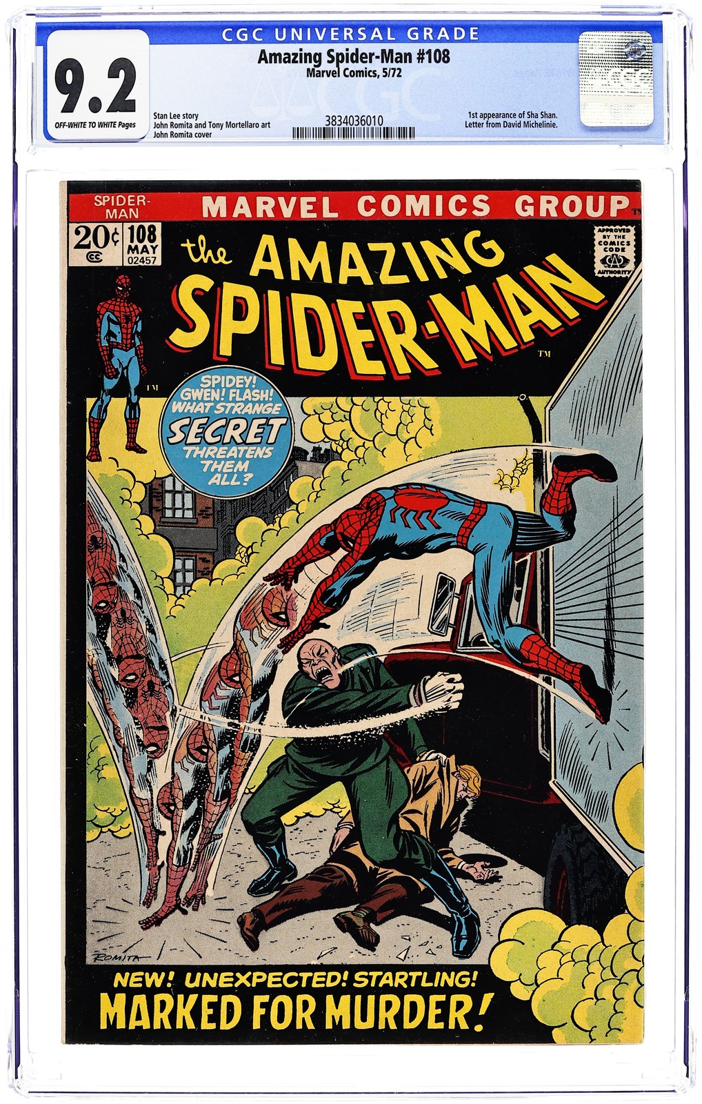 Amazing Spider-Man #108 CGC 9.2 1972 3834036010