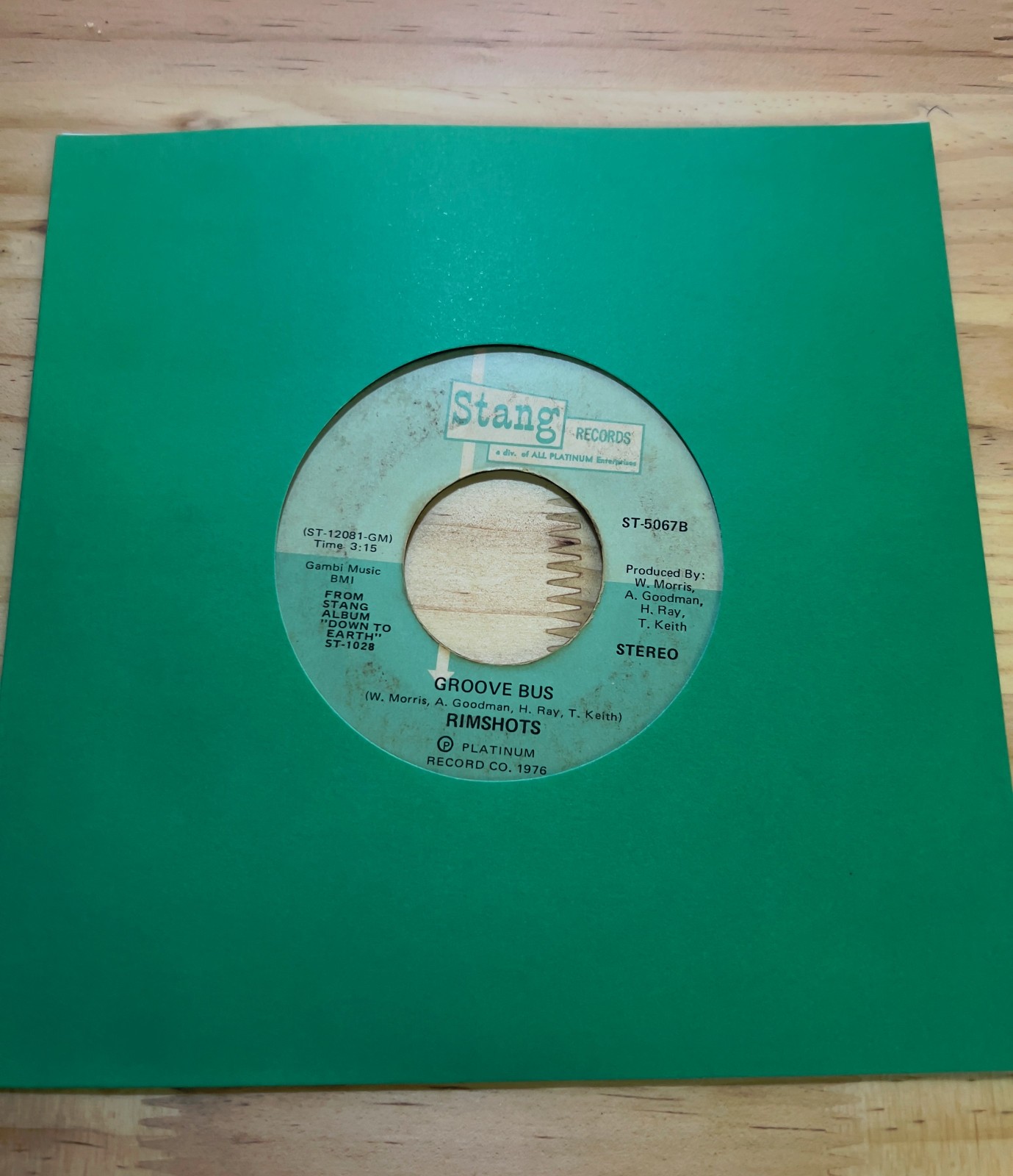 RIMSHOTS Super Disco / Groove Bus 45 Stang ST-5067 1976 Funk Soul Disco