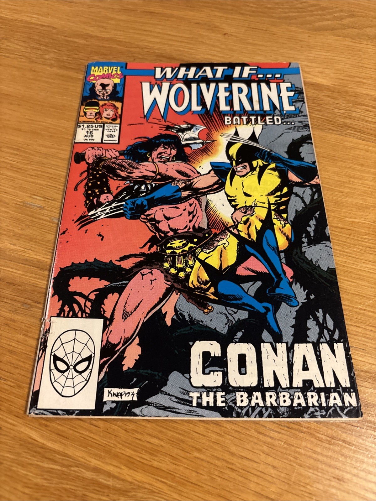 Marvel What If...? #16 1990 Wolverine vs Conan 1st Print Kubert