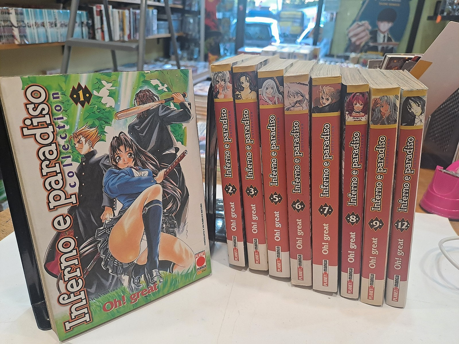 INFERNO E PARADISO COLLECTION N. 1/3+5/9+12 PLANET MANGA COND. OTTIME