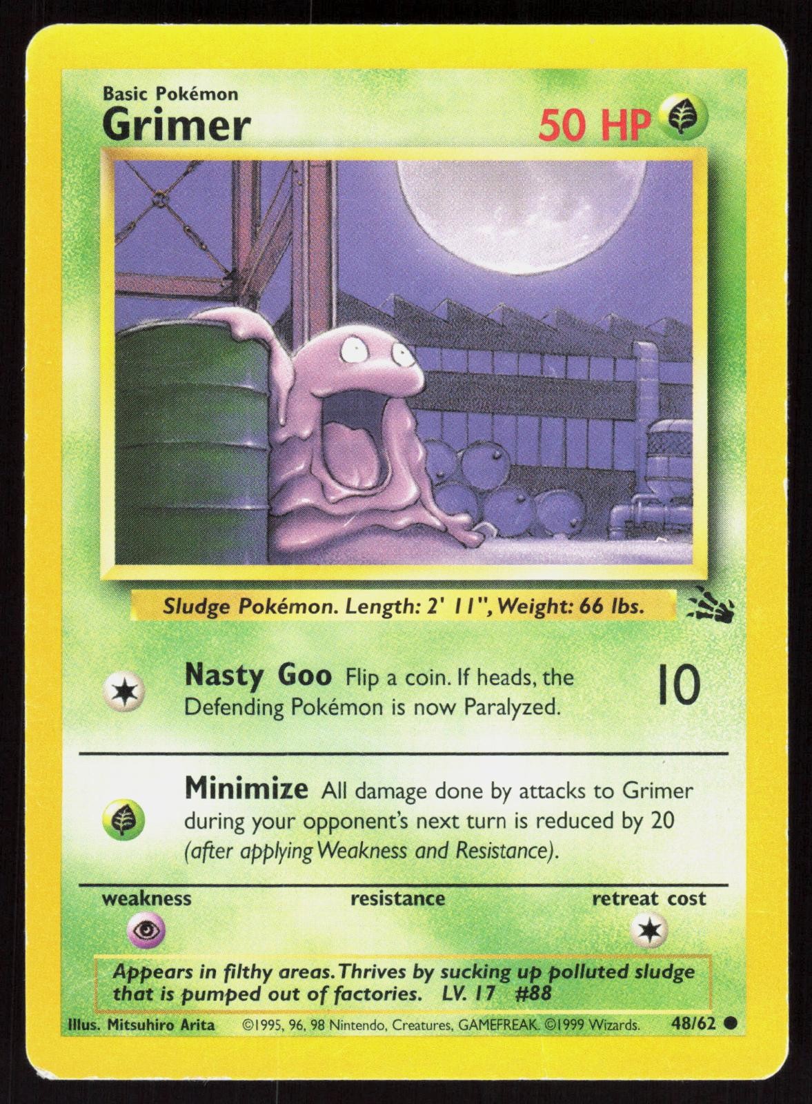 Fossil Grimer 48/62 Pokemon comune MP illimitato