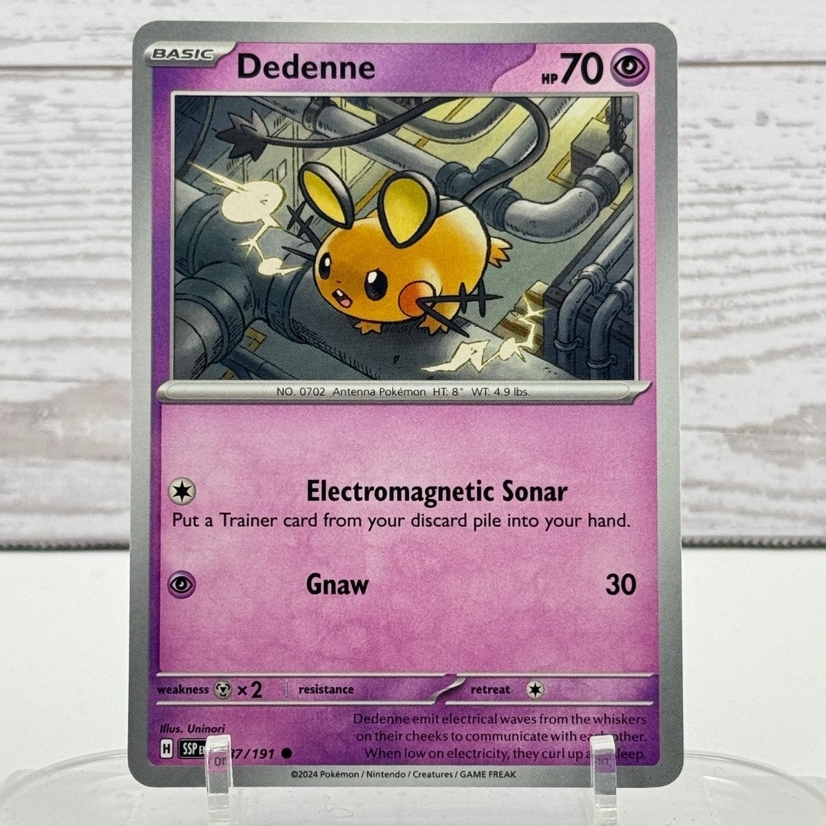 Dedenne 087/191 Scintille Sorgenti Pokemon quasi nuovo