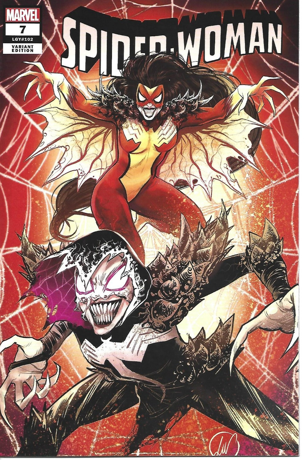 SPIDER-WOMAN #7 LUCAS WERNECK VARIANT MARVEL COMICS 2021 NEW UNREAD BAG / BOARD